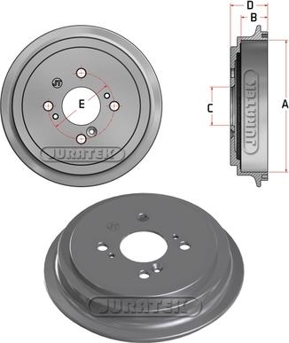 Juratek JDR101 - Brake Drum autospares.lv