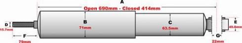 Juratek JSA263 - Shock Absorber autospares.lv