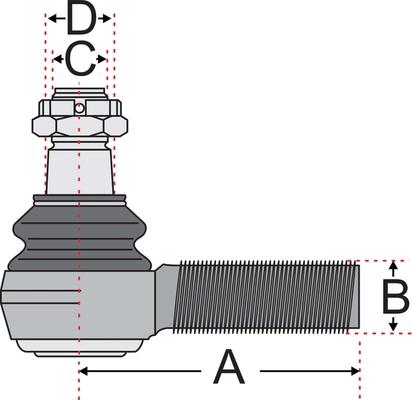 Juratek JSS2130A - Tie Rod End autospares.lv