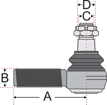 Juratek JSS2126A - Tie Rod End autospares.lv