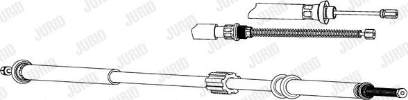 Jurid 432644J - Cable, parking brake autospares.lv