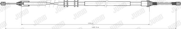 Jurid 432858J - Cable, parking brake autospares.lv