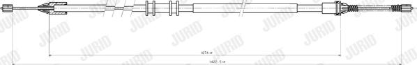 Jurid 432857J - Cable, parking brake autospares.lv