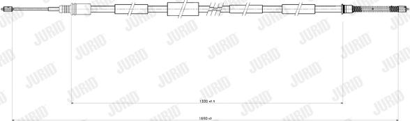 Jurid 432885J - Cable, parking brake autospares.lv