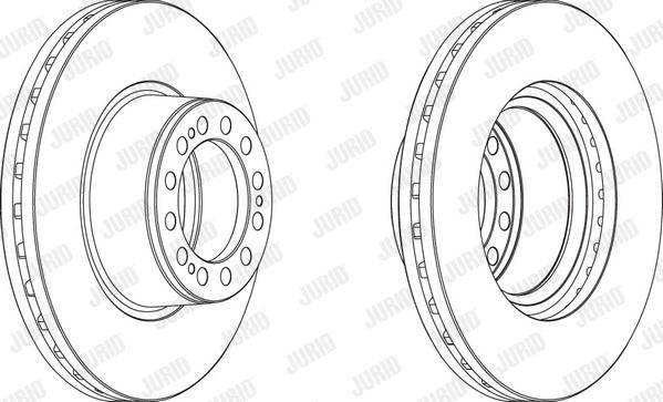 Jurid 569001J - Brake Disc autospares.lv