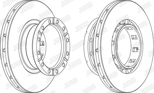 Jurid 569161J - Brake Disc autospares.lv