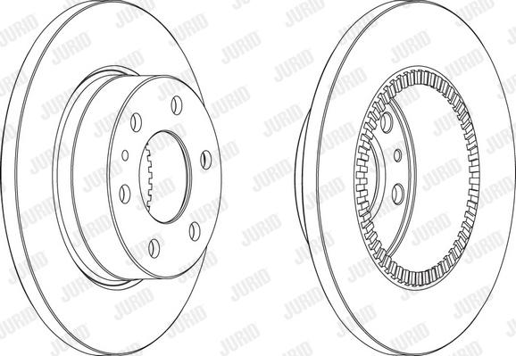 Jurid 569163JC-1 - Brake Disc autospares.lv