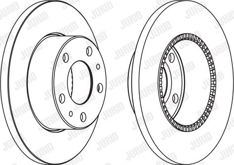 Jurid 569106J - Brake Disc autospares.lv