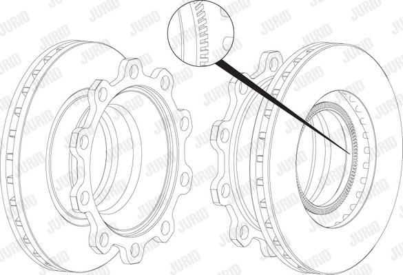 Jurid 569100J - Brake Disc autospares.lv