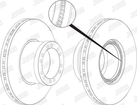 Jurid 569127J - Brake Disc autospares.lv