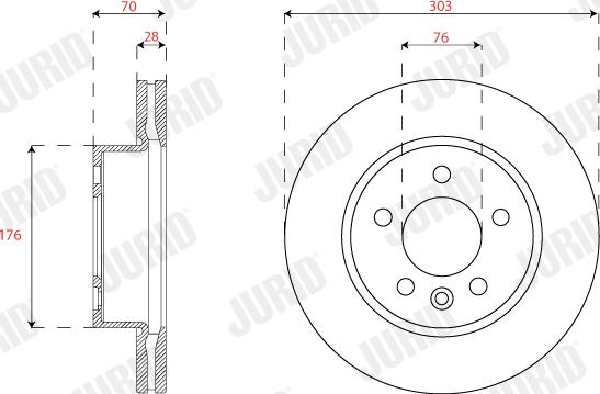 Jurid 569276J - Brake Disc autospares.lv