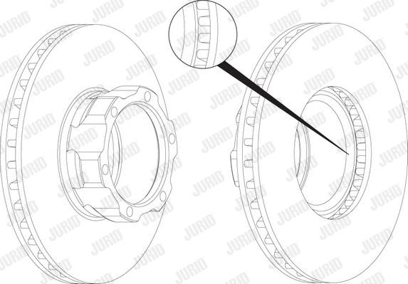 Jurid 569272J - Brake Disc autospares.lv