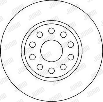 Jurid 561987J - Brake Disc autospares.lv