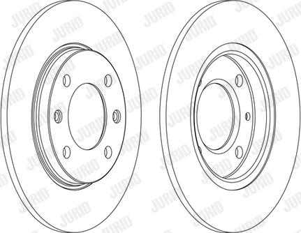 Jurid 561555J - Brake Disc autospares.lv