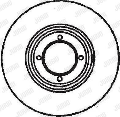 Jurid 561509JC - Brake Disc autospares.lv