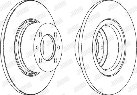 Jurid 561074J - Brake Disc autospares.lv