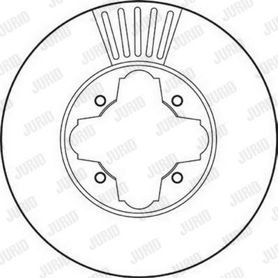 Jurid 561827J-1 - Brake Disc autospares.lv