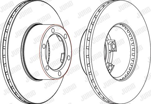 Jurid 561254J - Brake Disc autospares.lv