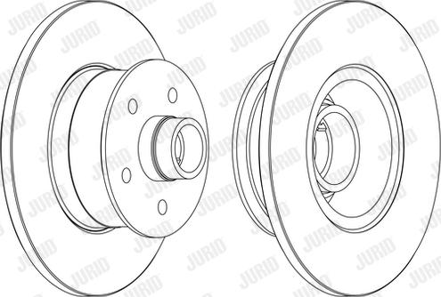 Jurid 561252JC - Brake Disc autospares.lv