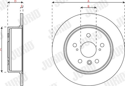 Jurid 563492J - Brake Disc autospares.lv