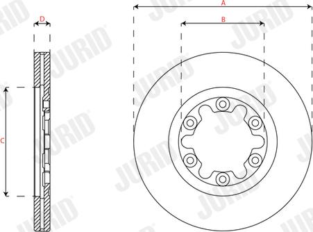 Jurid 563463J - Brake Disc autospares.lv