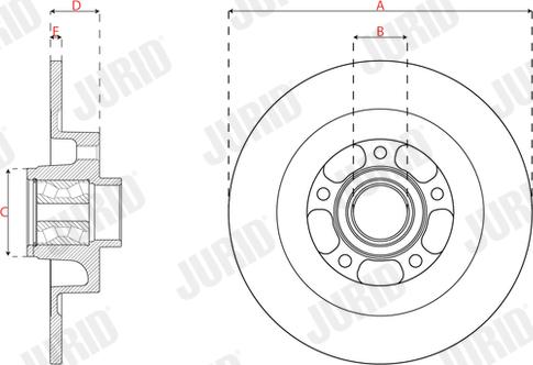 Jurid 563557JC-1 - Brake Disc autospares.lv