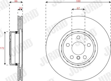 Jurid 563693JVC-1 - Brake Disc autospares.lv