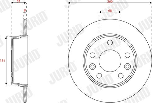 Jurid 563689JC - Brake Disc autospares.lv