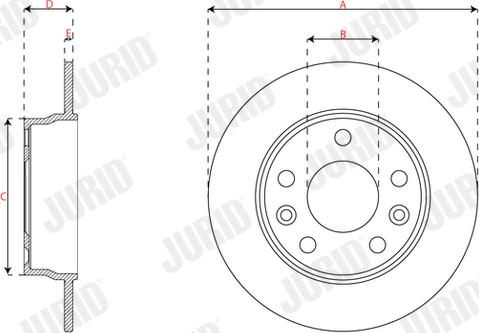 Jurid 563689JC - Brake Disc autospares.lv