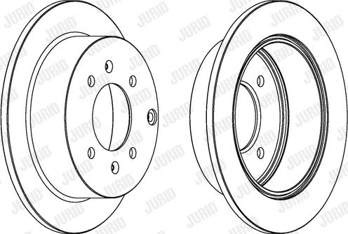 Jurid 563042J-1 - Brake Disc autospares.lv