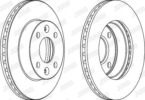 Jurid 563050JC - Brake Disc autospares.lv