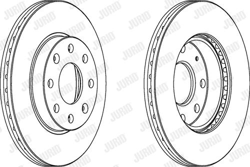 Jurid 563019JC-1 - Brake Disc autospares.lv