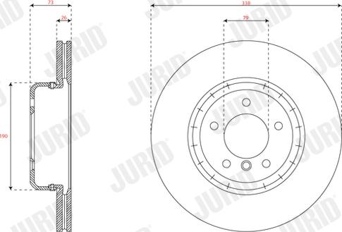 Jurid 563082JVC-1 - Brake Disc autospares.lv