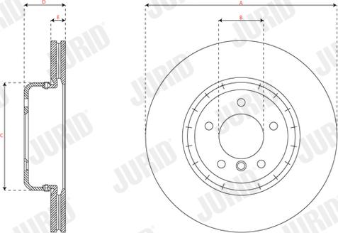 Jurid 563082JVC-1 - Brake Disc autospares.lv