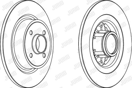 Jurid 563035JC-1 - Brake Disc autospares.lv