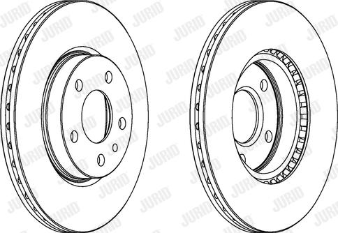 Jurid 563105JC - Brake Disc autospares.lv