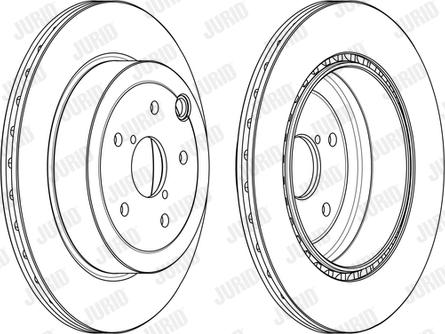 Jurid 563108J-1 - Brake Disc autospares.lv