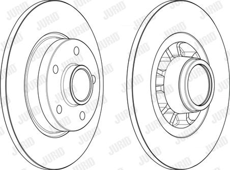 Jurid 563180J-1 - Brake Disc autospares.lv