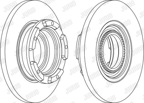 Jurid 563126J - Brake Disc autospares.lv