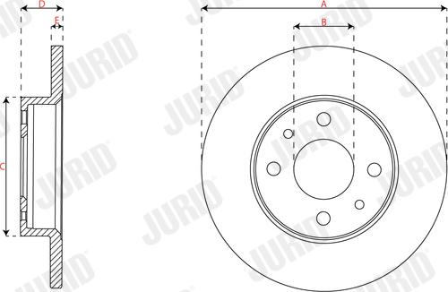 Jurid 563350JC - Brake Disc autospares.lv