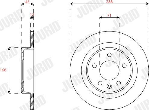 Jurid 563311JC - Brake Disc autospares.lv