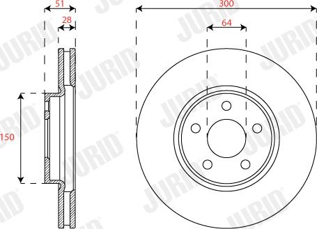 Jurid 563313JC - Brake Disc autospares.lv