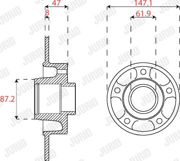 Jurid 563317JC-1 - Brake Disc autospares.lv