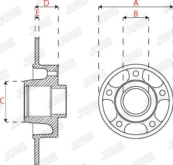 Jurid 563317JC-1 - Brake Disc autospares.lv