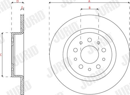 Jurid 563296JC - Brake Disc autospares.lv