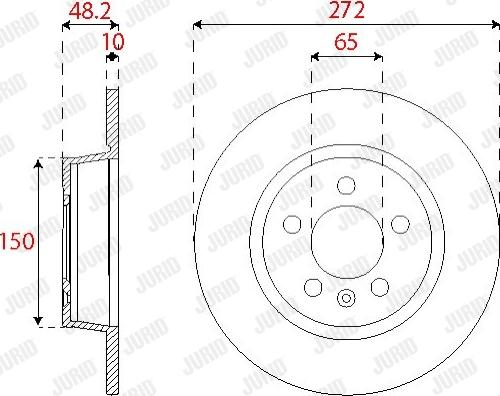 Jurid 563255JC-1 - Brake Disc autospares.lv