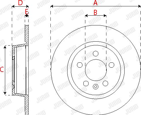 Jurid 563255JC - Brake Disc autospares.lv