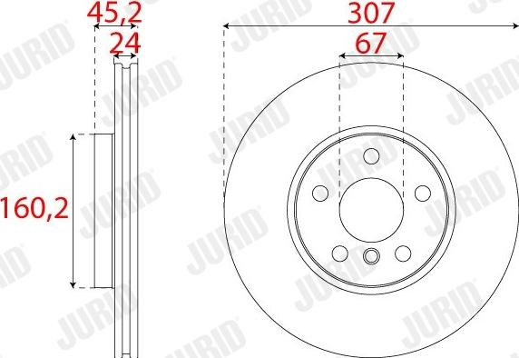 Jurid 563267JC-1 - Brake Disc autospares.lv