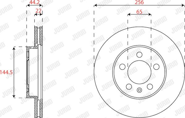 Jurid 563227JC - Brake Disc autospares.lv