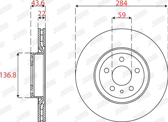 Jurid 563273JC - Brake Disc autospares.lv